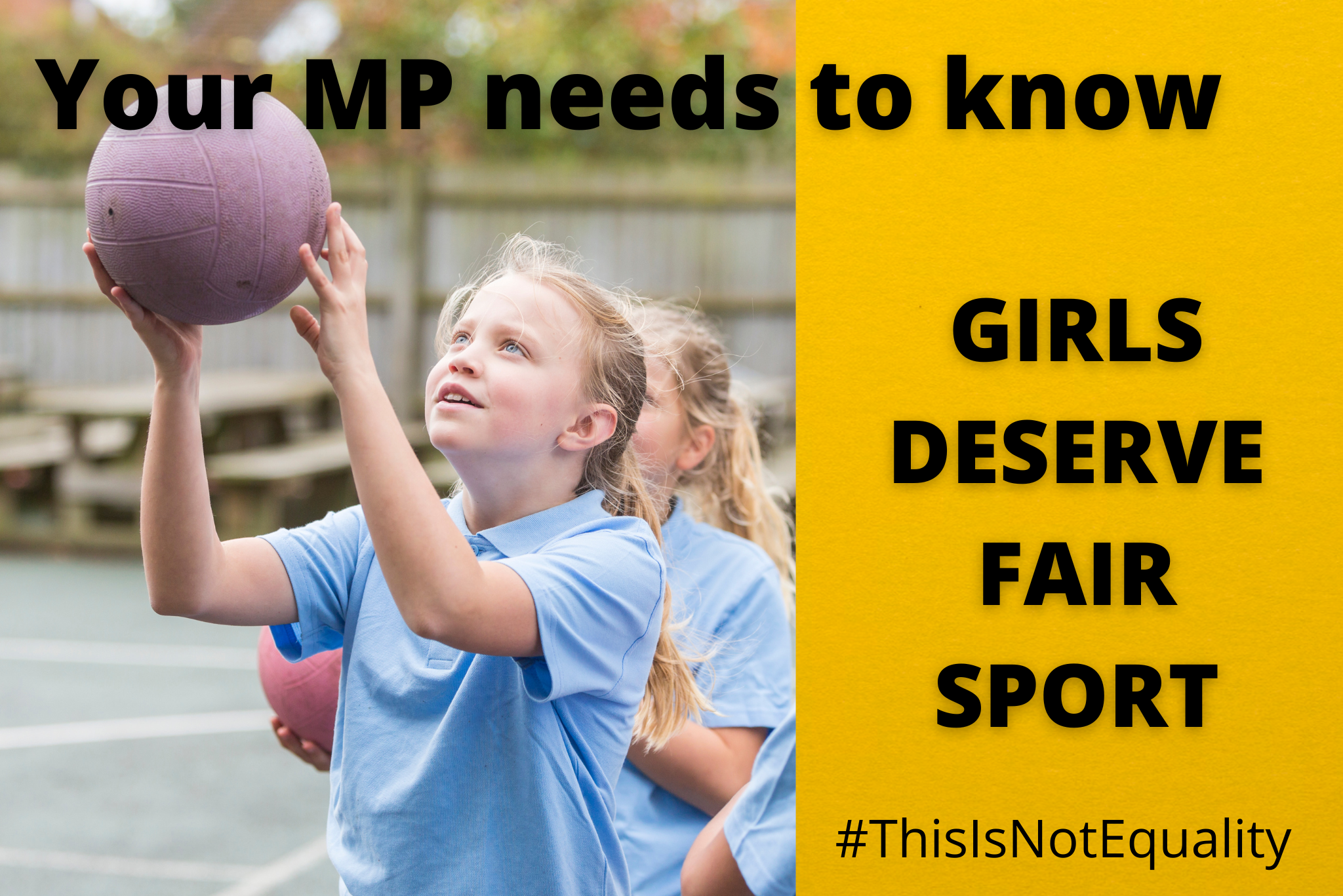 Tell your MP: Girls Deserve Fair Sport