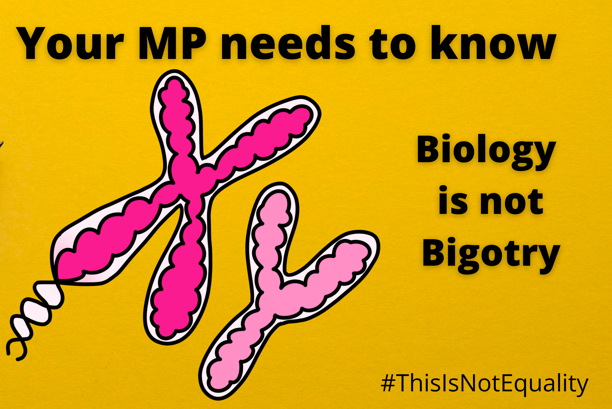 Tell your MP: Biology is not Bigotry
