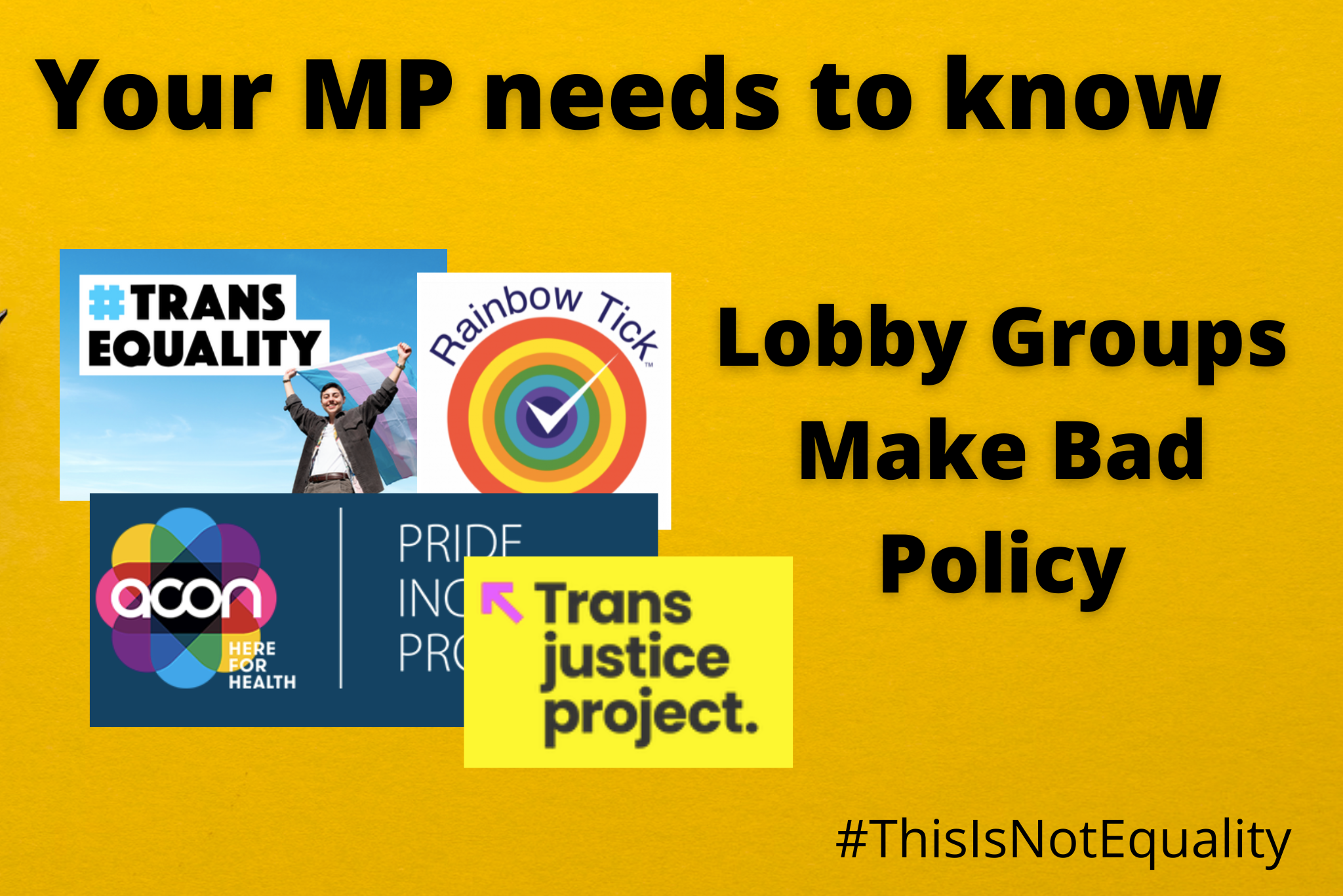 Tell your MP: Lobby Groups Make Bad Policy